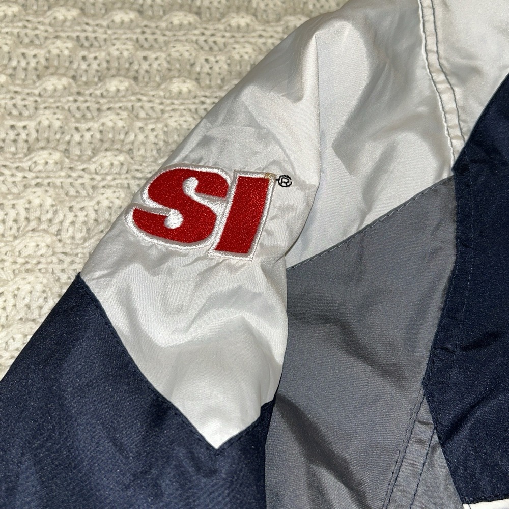 Seattle Seahawks Reebok Windbreaker Jacket Men's Size Large Blue White NFL SI - Picture 5 of 6
